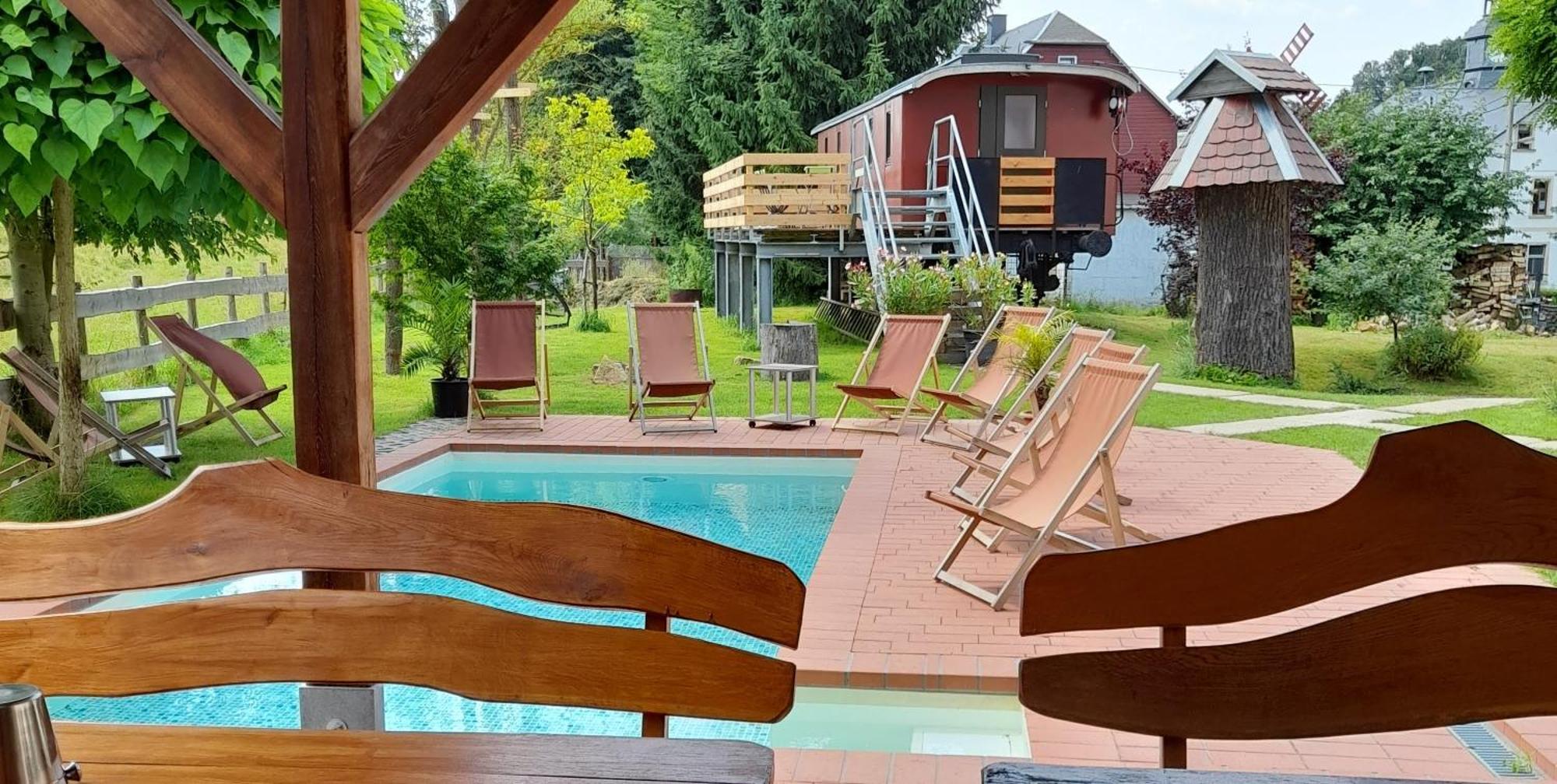 Eisenbahnromantik Im Urlaub Heinsdorfergrund Екстериор снимка